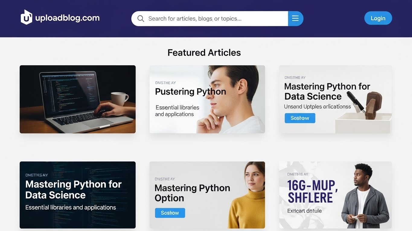 uploadblog.com homepage
